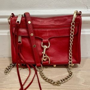 Rebecca Minkoff Red Mini Mac Crossbody with Tags